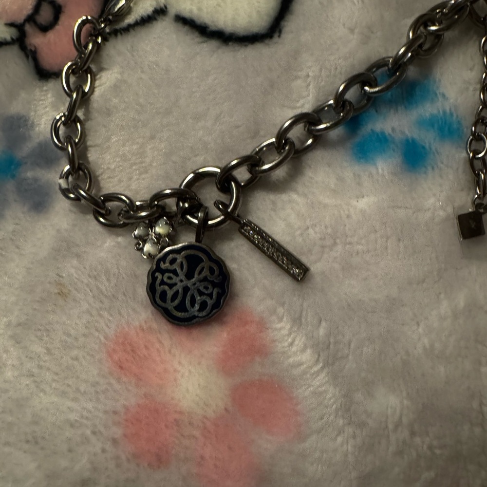 Elegant Silver Charm Bracelet